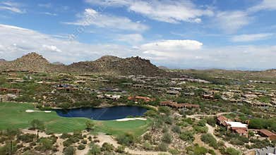 Aerial Scottsdale Arizona Golf Course 4