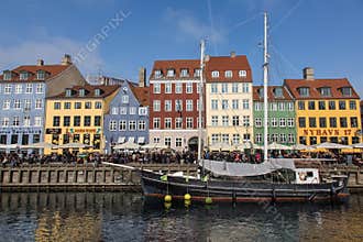 Nyhavn waterfront in Copenhagen