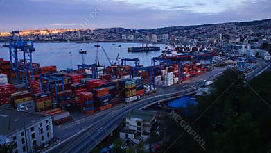 Port of Valparaiso Timelapse 4K