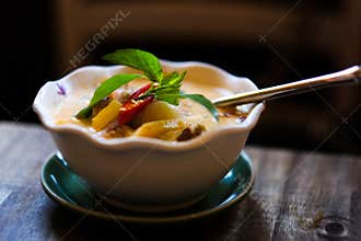 Bowl of Thai curry