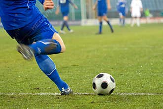 Soccer (football) action shot