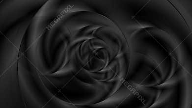 Black abstract futuristic smooth circles video animation