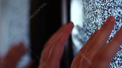 Television static noise black white