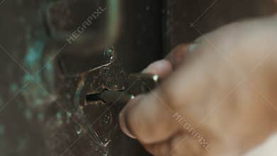Person key opens the lock