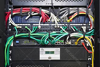 Network server cable management