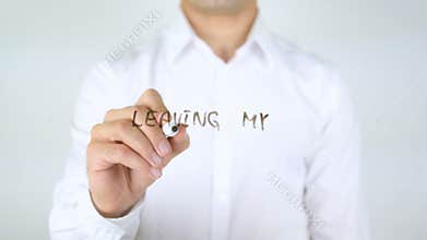 Leaving My Comfort Zone, Man Writing on Glass