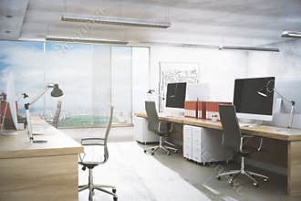 Clean office interior