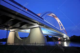 New Bratislava bridge in night