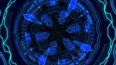 Glowing HUD Loop travel