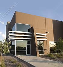 Business exterior of medium sized company