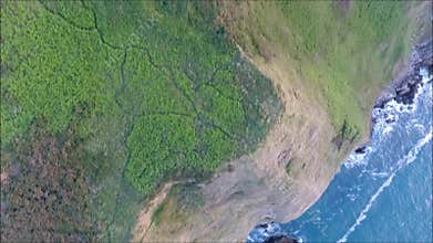 Aerial view. Howth cliffs. Dublin. Ireland
