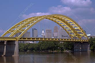 Cincinnati and the Ohio River.