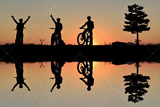 Adventurous cyclists and the enjoyment of nature