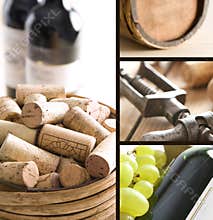 Wine collage