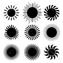 Sun icons
