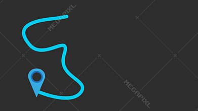 Animated way from one point of navigation to another - Motion