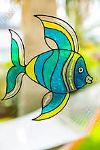 Window painting of fish
