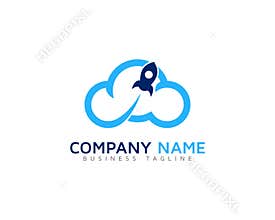 Rocket Cloud Icon Logo Design Element