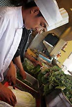 Chef working in the kitchen