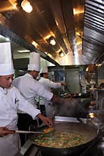 Chef working in the kitchen