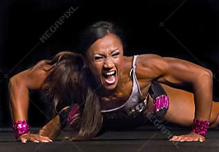 Fitness Champion Tanji Johnson at 2015 IFBB Vancouver Pro Am Contest