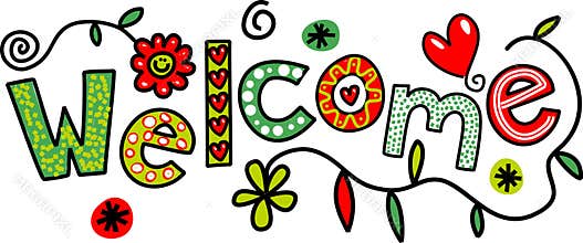 Cartoon Welcome Text