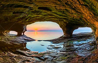 Sunset Sea Cave