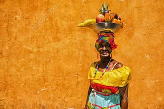 Colombian women in Cartagena de Indias
