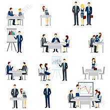 Business Coaching Icons Set