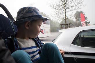 Child in the bus