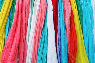 Colourful scarves