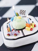Racing Car Birthday Cake