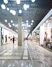 Interior of a shopping centre