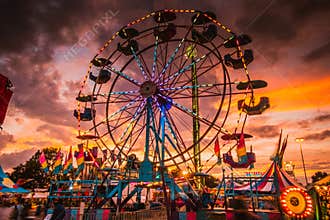 Delta Fair, Memphis, TN, Ferris Wheel at County Fair