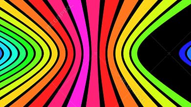 Horizontal Rainbow Strips V2 - 4K Ultra HD