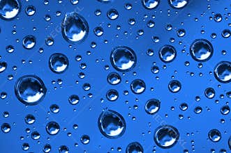 Close up of water drops