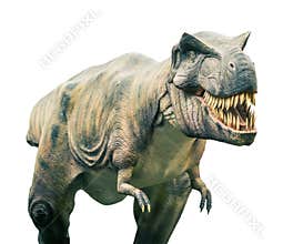 Ancient extinct dinosaur tyrannosaurus