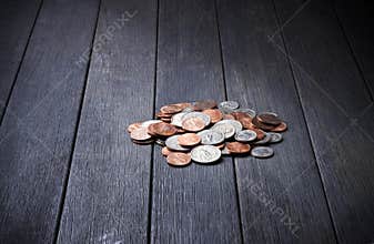 Pile Money Coins Background