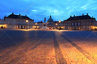 Amalienborg palace in Copenhagen