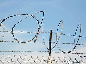 A Barbed Wire Fence.
