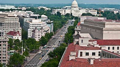 Washington DC - Capital Building - Time Lapse - 4K