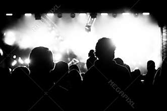 Black and white concert