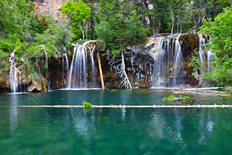Hanging Lake Waterfall in Colorado