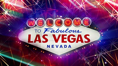 Welcome to Fabulous Las Vegas Nevada Sign (Loop)