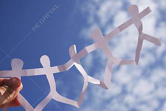 Paper People Chain