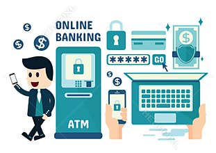 Online Banking Infographics