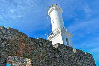 Light tower in Colonia, Uruguay