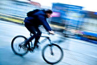 Man on a bike