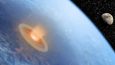Asteroid impacts on Earth