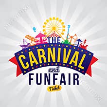 The carnival funfair